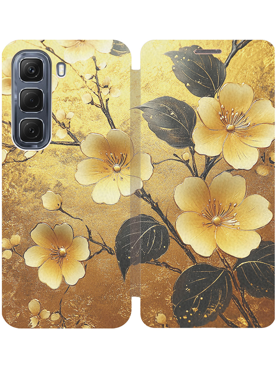 Чехол-книжка на Infinix Hot 50 4G с принтом "Цветы и золото" золотой, Золотистый;желтый;черный, 786718724
Чехол-книжка на Infinix Hot 50 4G с принтом "Цветы и золото" золотой, Золотистый;желтый;черный, 786718724