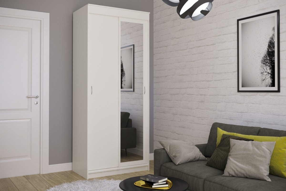 Шкаф-купе Миллениум-2 Белый для одежды двухдверный 130x210x40 Мегамебель, Миллениум-2 
Шкаф-купе Миллениум-2 Белый для одежды двухдверный 130x210x40 Мегамебель, Миллениум-2