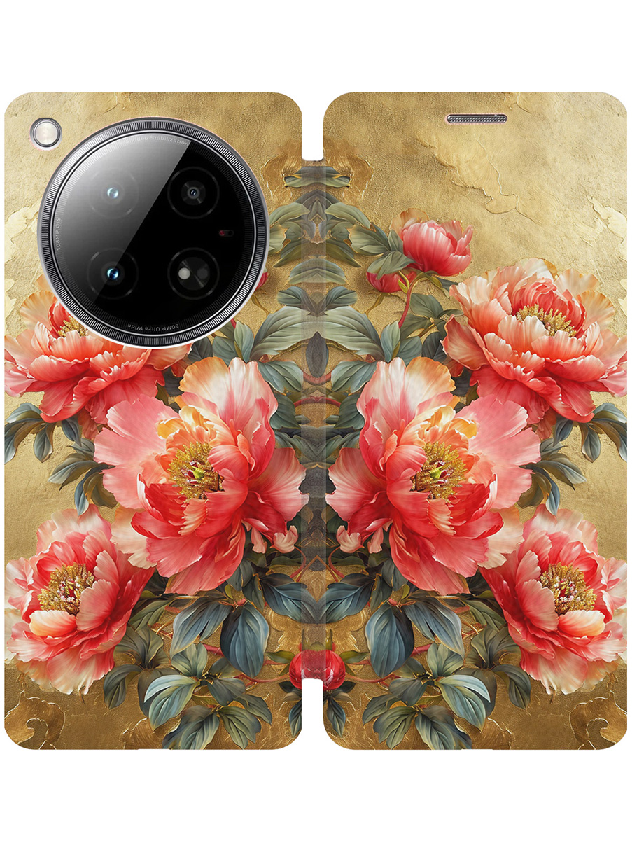 Чехол-книжка на Infinix Zero 40 4G с принтом "Винтажные пионы" золотой, Золотистый;зеленый;красный, 786722323
Чехол-книжка на Infinix Zero 40 4G с принтом "Винтажные пионы" золотой, Золотистый;зеленый;красный, 786722323
