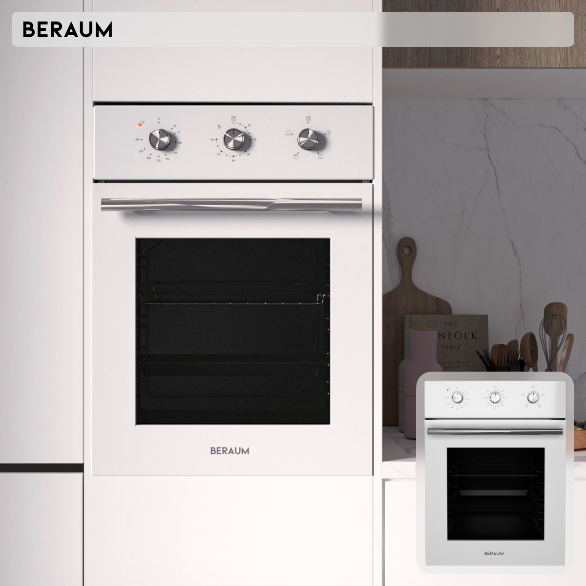 Встраиваемый электрический духовой шкаф BERAUM OE-45M5004001W белый, OE-45M5004001W
Встраиваемый электрический духовой шкаф BERAUM OE-45M5004001W белый, OE-45M5004001W
