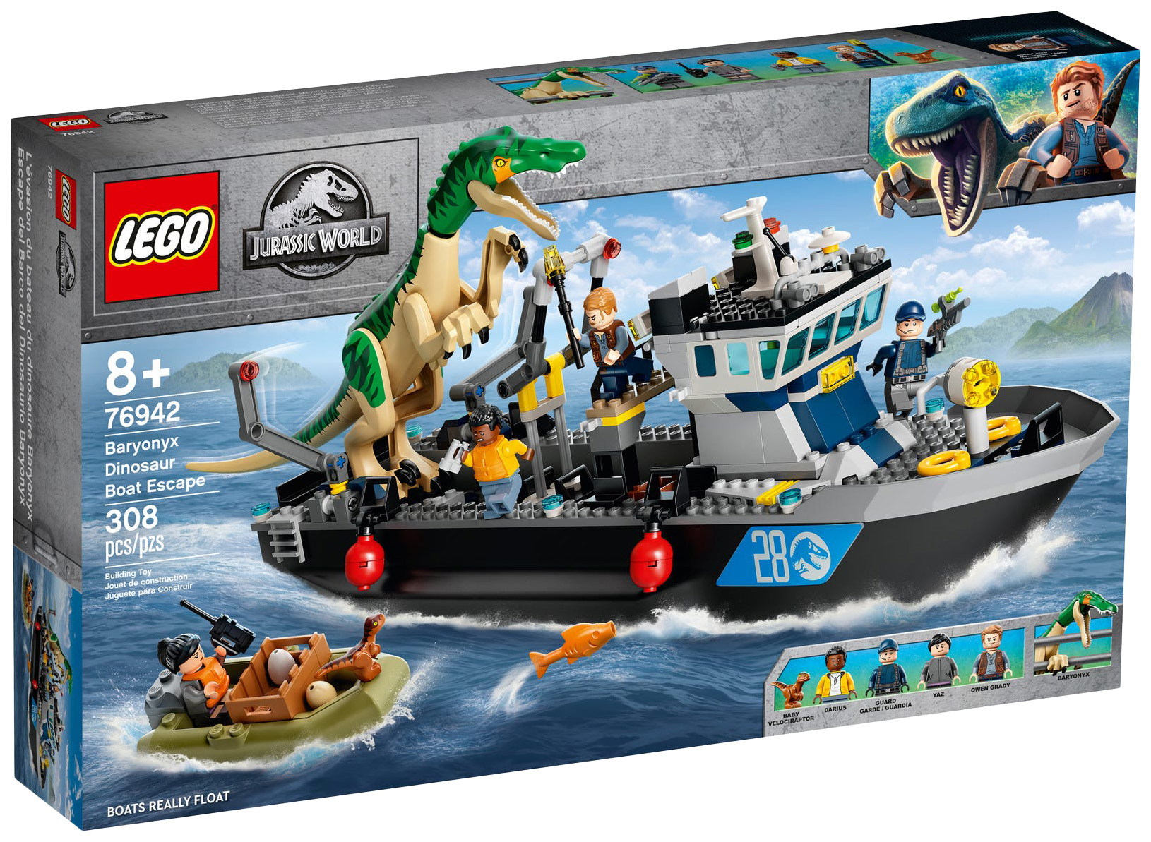 Конструктор LEGO Jurassic World 76942 Побег барионикса на катере, Побег барионикса на катере
Конструктор LEGO Jurassic World 76942 Побег барионикса на катере, Побег барионикса на катере