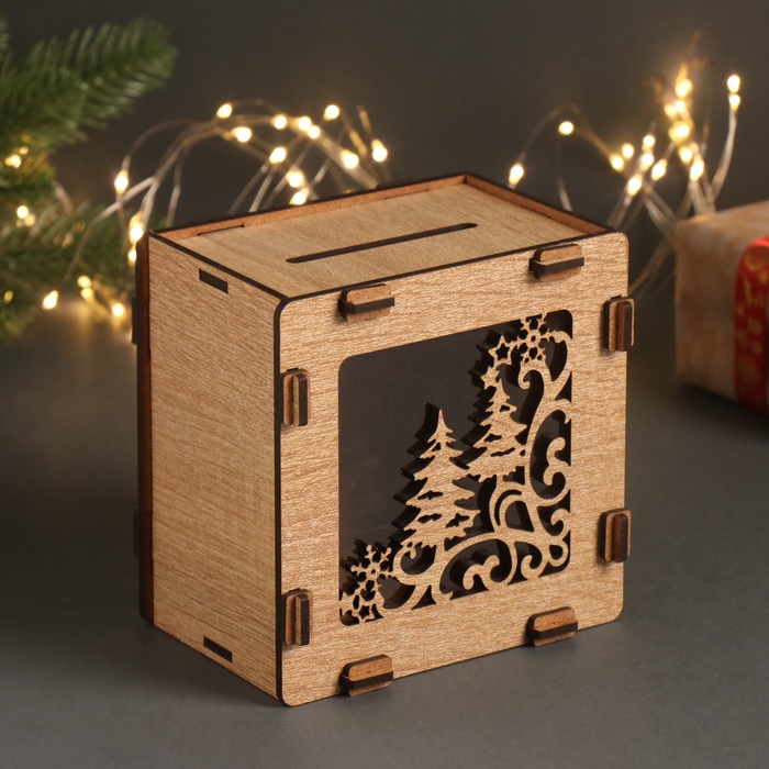 Новогодняя копилка "Елки" 12х12х9 см
Новогодняя копилка "Елки" 12х12х9 см