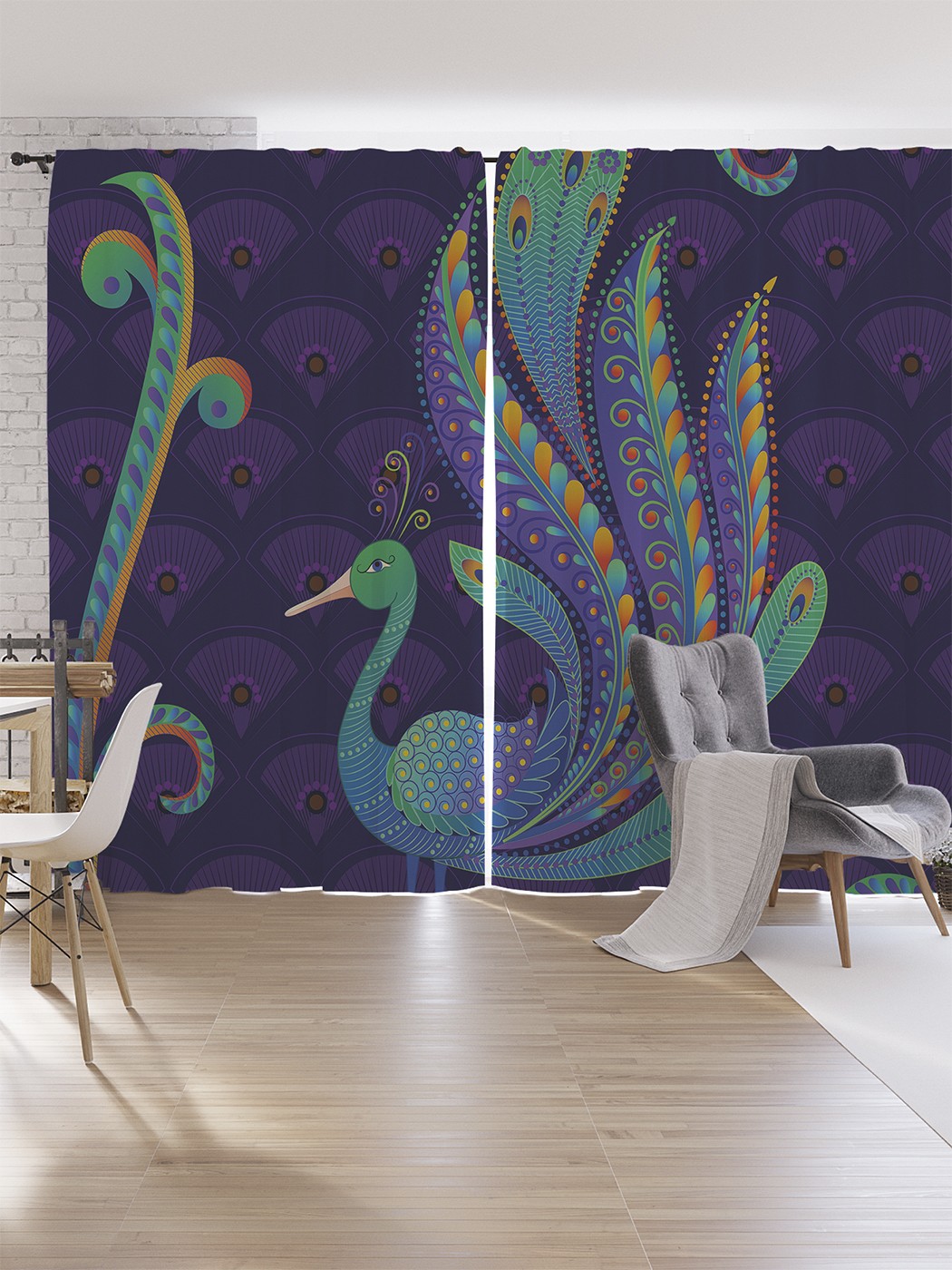 Шторы под лён JoyArty "Важный павлин", серия Oxford DeLux, 340х265 см, Важный павлин
Шторы под лён JoyArty "Важный павлин", серия Oxford DeLux, 340х265 см, Важный павлин