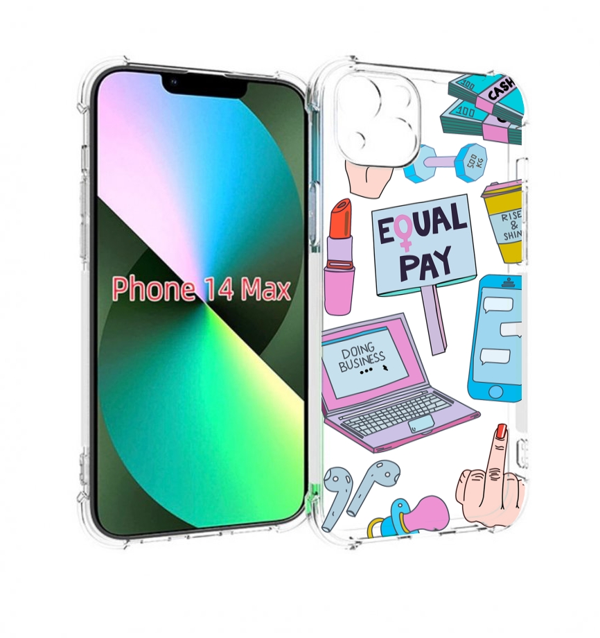 Чехол MyPads разные-штучки для iPhone 14 Plus (6.7), Прозрачный, Tocco 
Чехол MyPads разные-штучки для iPhone 14 Plus (6.7), Прозрачный, Tocco