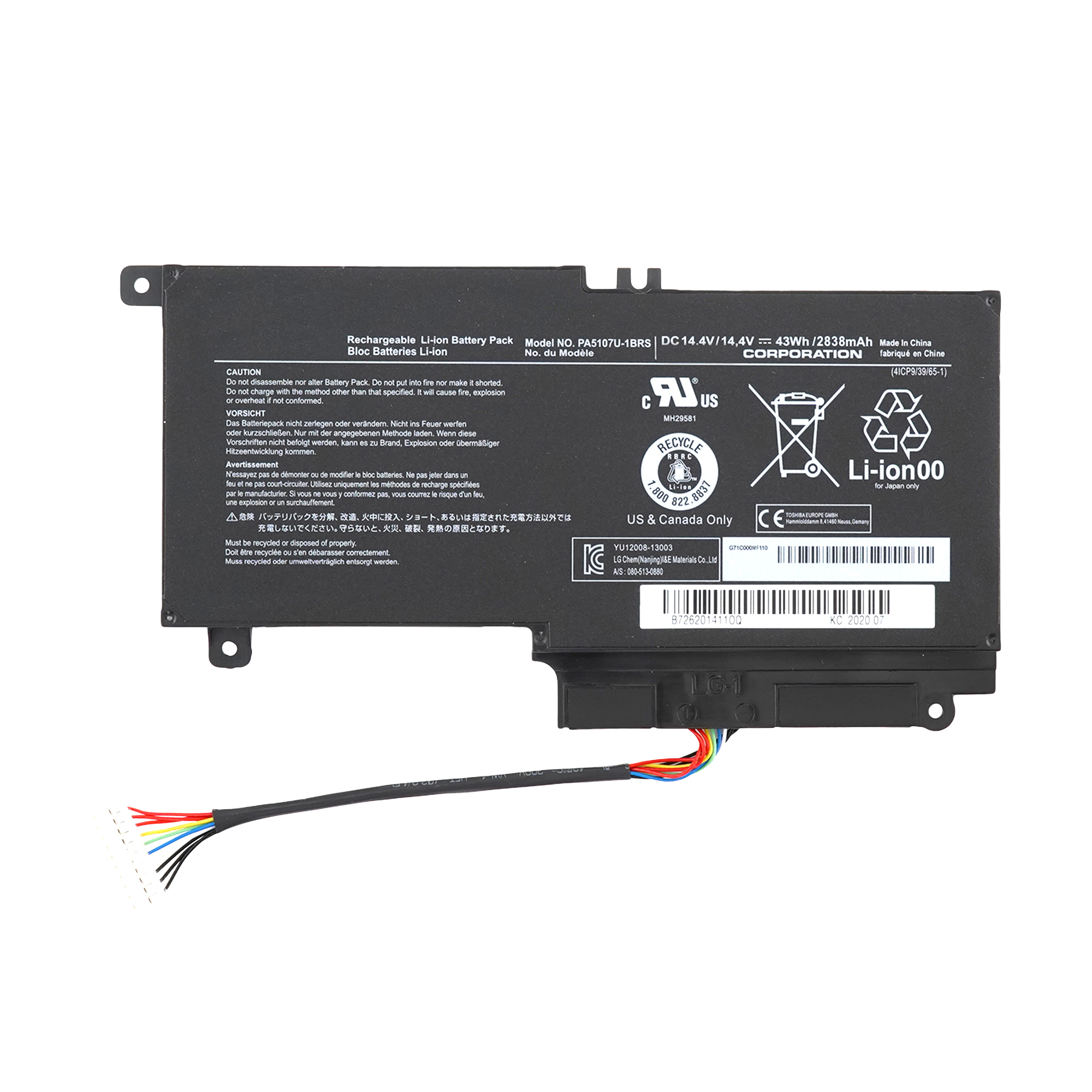 Аккумулятор PA5107U дляToshiba Satellite L45 и др. YD021621U, P000573230 14.4V, PA5107U
Аккумулятор PA5107U дляToshiba Satellite L45 и др. YD021621U, P000573230 14.4V, PA5107U