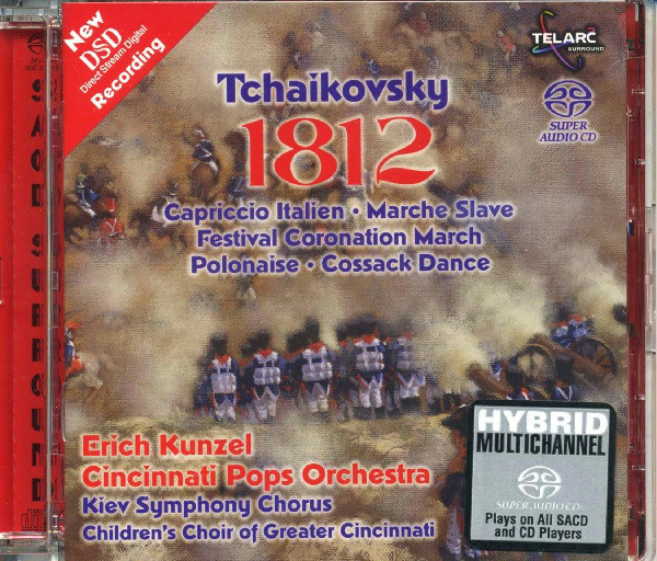 Tchaikovsky: 1812 Overture Op.49 (SACD) - Cincinnati Pops Orchestra/Erich Kunzel (1 SACD)
Tchaikovsky: 1812 Overture Op.49 (SACD) - Cincinnati Pops Orchestra/Erich Kunzel (1 SACD)