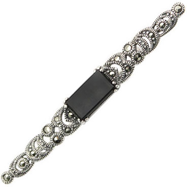 Брошь из серебра с ониксом/марказитом Марказит HB140-oniks-mr, HB140-oniks-mr
Брошь из серебра с ониксом/марказитом Марказит HB140-oniks-mr, HB140-oniks-mr