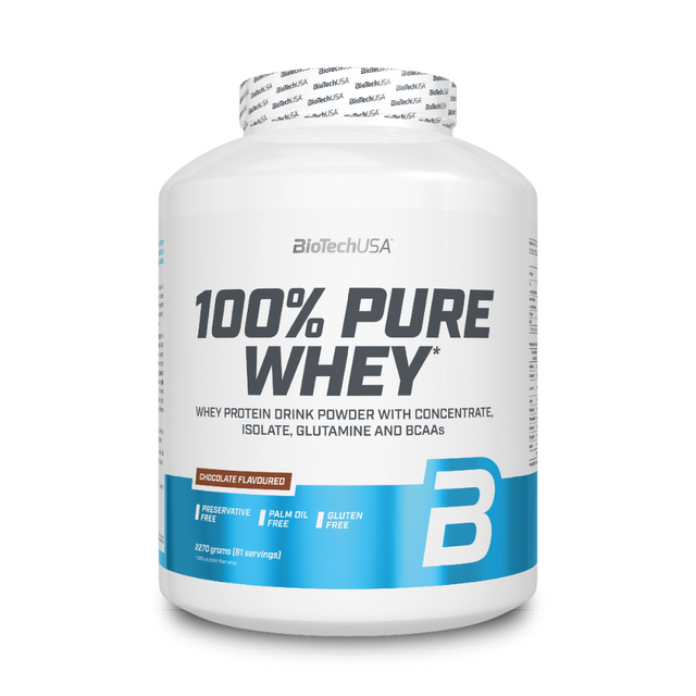 фото Протеин biotechusa 100% pure whey 2270 г шоколад