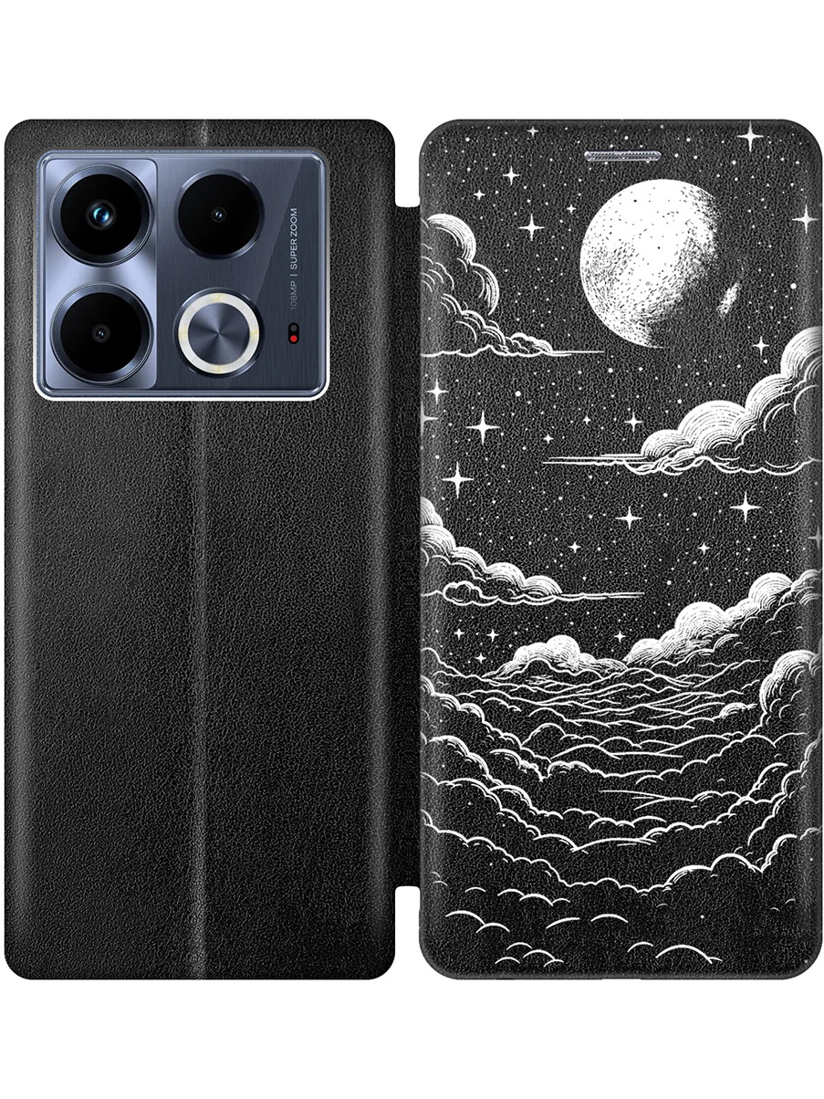 Чехол-книжка на Infinix Note 40 с принтом "Луна и облака" черный, Черный;белый, 782626441
Чехол-книжка на Infinix Note 40 с принтом "Луна и облака" черный, Черный;белый, 782626441