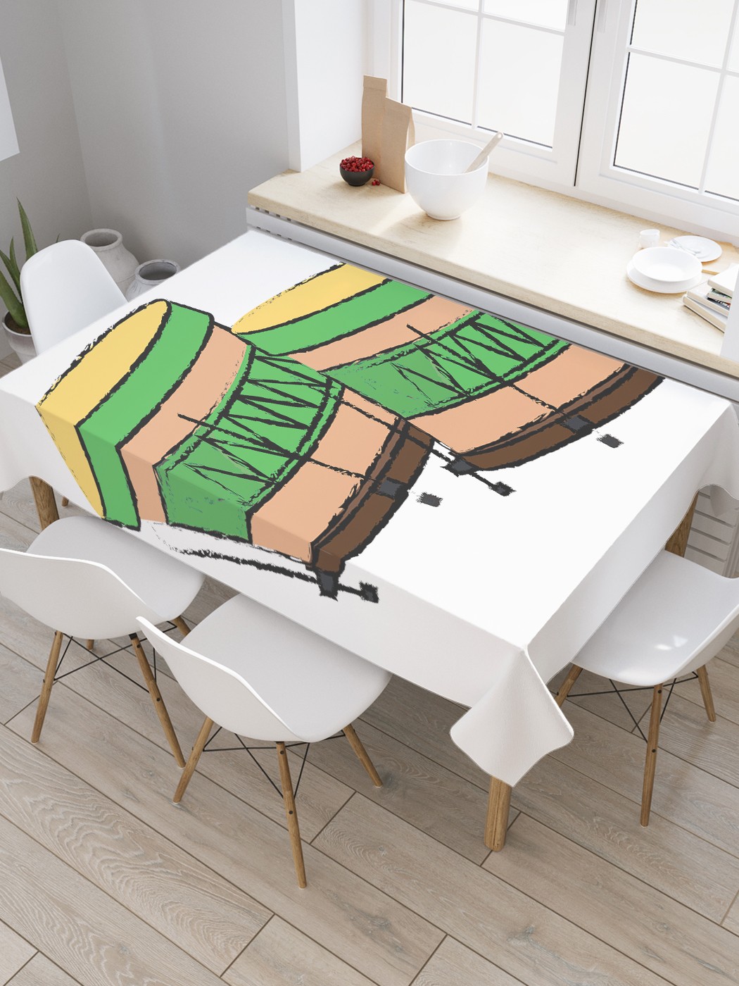 Скатерть прямоугольная JoyArty "Бразильская батукада" из оксфорда, 180x145 см, Белый, Бразильская батукада
Скатерть прямоугольная JoyArty "Бразильская батукада" из оксфорда, 180x145 см, Белый, Бразильская батукада