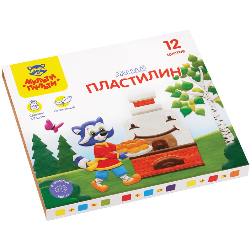 Пластилин 12 цв. Мульти-Пульти "Енот в сказке" 144 г со стеком 328896, Белый;желтый;зеленый;голубой;коричневый;красный;оранжевый;розовый;синий;фиолетовый;черный, 892-463
Пластилин 12 цв. Мульти-Пульти "Енот в сказке" 144 г со стеком 328896, Белый;желтый;зеленый;голубой;коричневый;красный;оранжевый;розовый;синий;фиолетовый;черный, 892-463