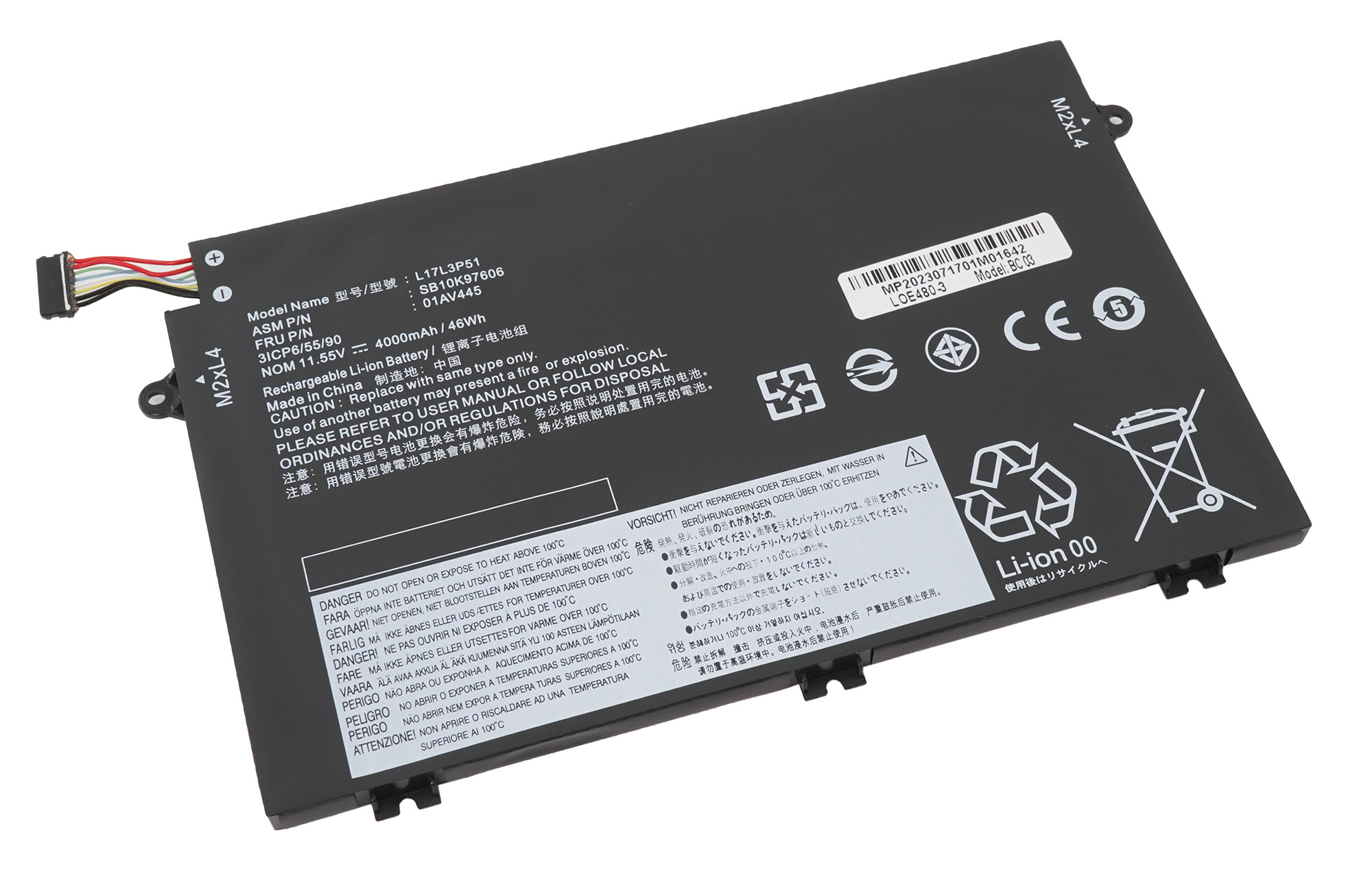 Аккумулятор L17M3P51 L17C3P51 для Lenovo ThinkPad E480 E485 E495 E580 E585, L17M3P51, L17C3P51, L17M3P52, L17L3P51, ThinkPad E480, E485, E495, E580, E585, E490, E590
Аккумулятор L17M3P51 L17C3P51 для Lenovo ThinkPad E480 E485 E495 E580 E585, L17M3P51, L17C3P51, L17M3P52, L17L3P51, ThinkPad E480, E485, E495, E580, E585, E490, E590