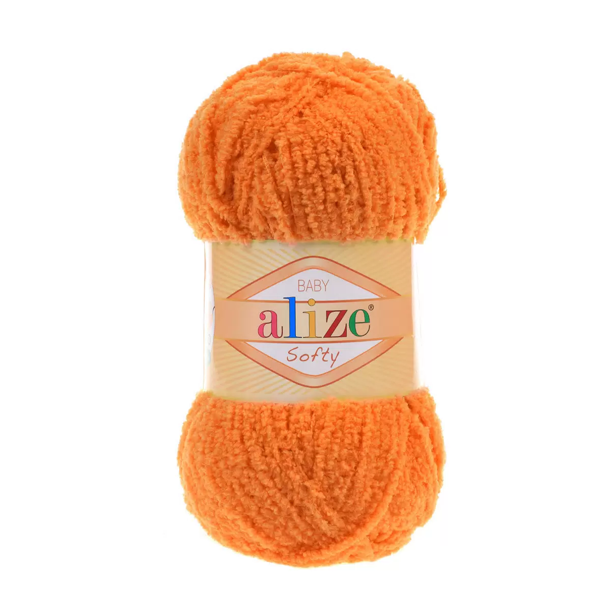 Пряжа Alize Baby Softy 100% микрополиэстер 115м/50гр 6 тигр, Оранжевый, Baby Softy
Пряжа Alize Baby Softy 100% микрополиэстер 115м/50гр 6 тигр, Оранжевый, Baby Softy