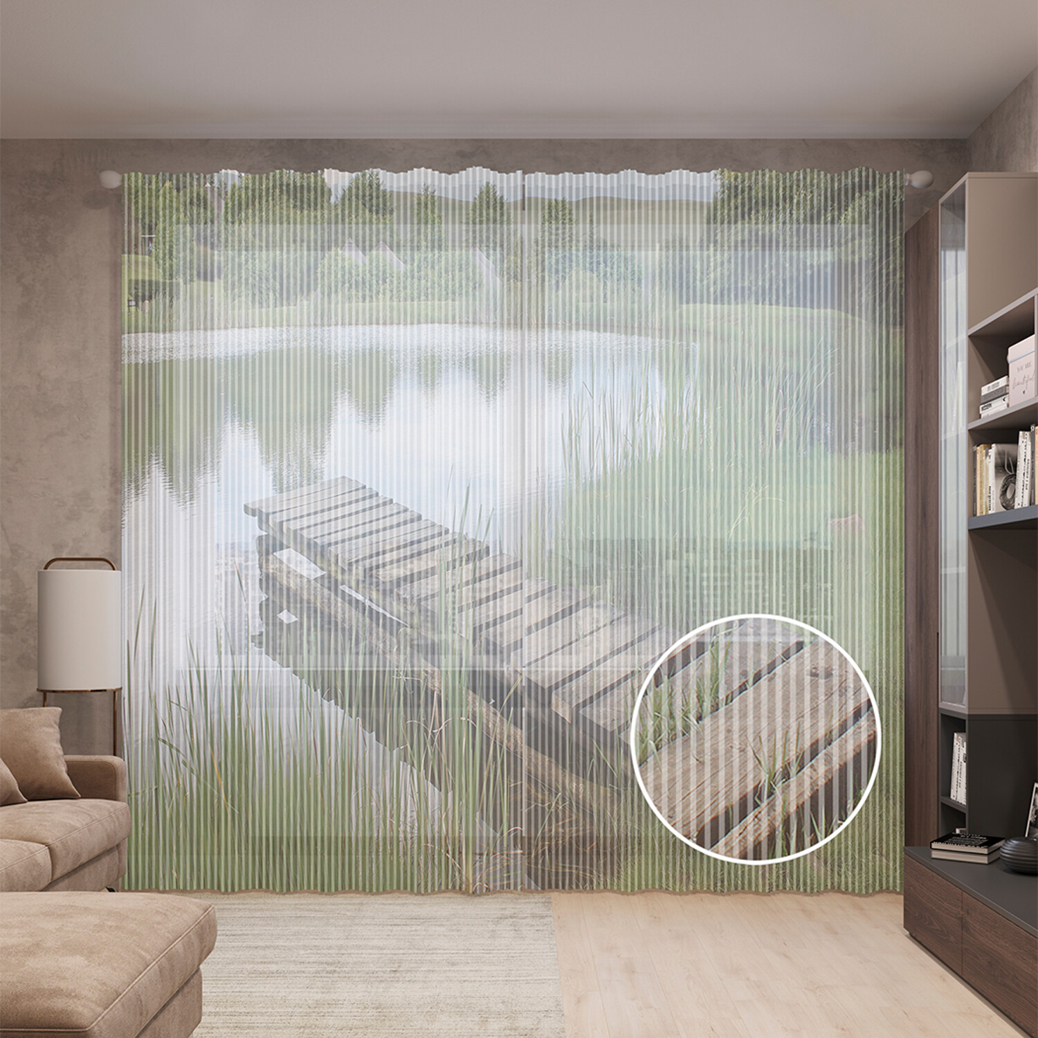 Тюль вуаль на шторной ленте с принтом JoyArty "Озерный мостик", 310х265 см, Озерный мостик
Тюль вуаль на шторной ленте с принтом JoyArty "Озерный мостик", 310х265 см, Озерный мостик