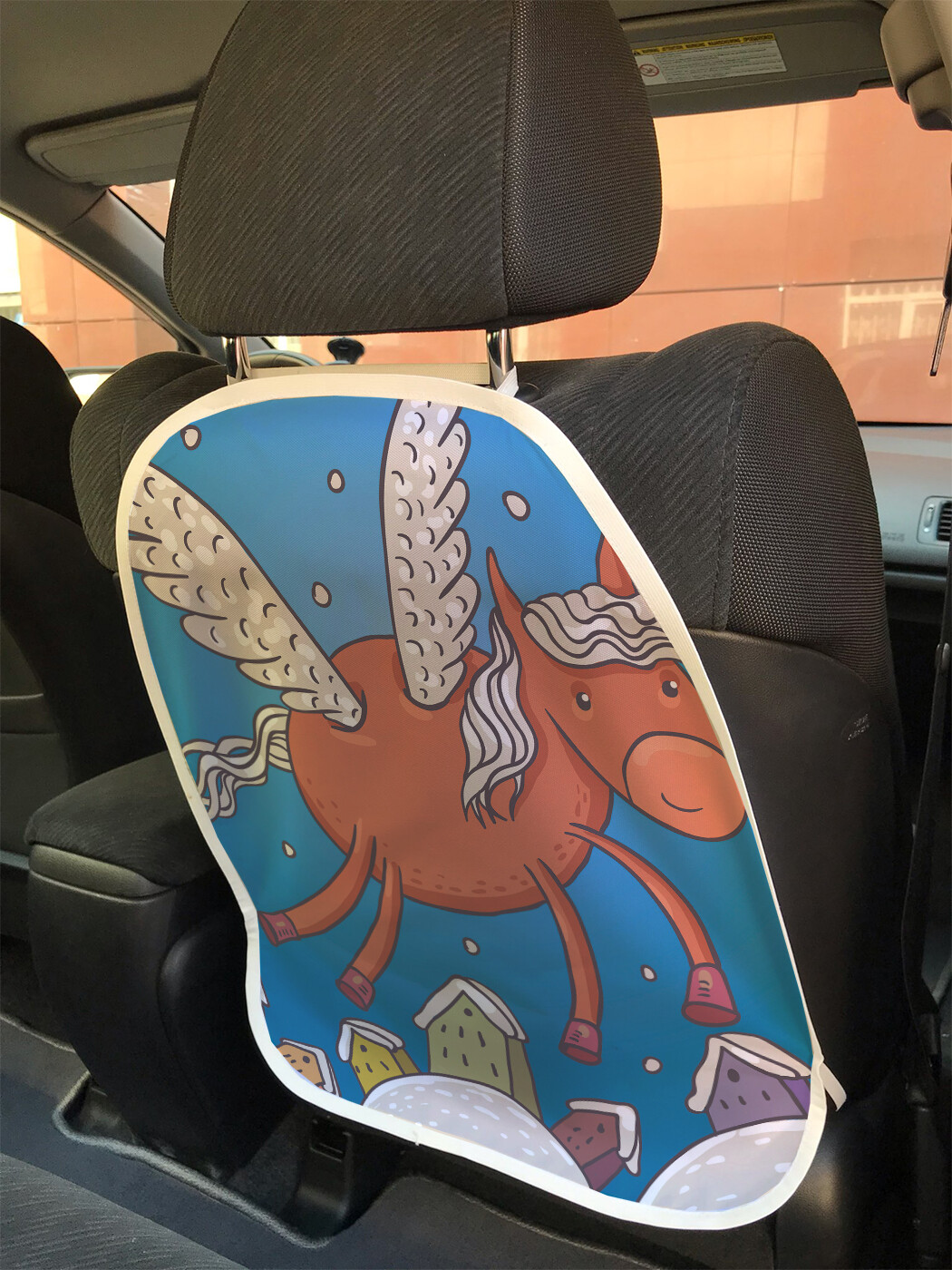 фото Накидка на спинку сиденья joyarty полет лошади, 45х62