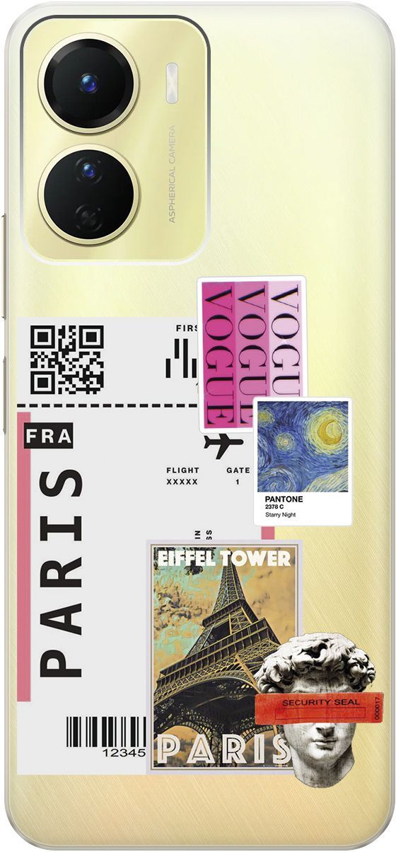Силиконовый чехол на Vivo Y16 с 3D принтом "Paris Stickers" прозрачный, Прозрачный;бежевый, 157758
Силиконовый чехол на Vivo Y16 с 3D принтом "Paris Stickers" прозрачный, Прозрачный;бежевый, 157758