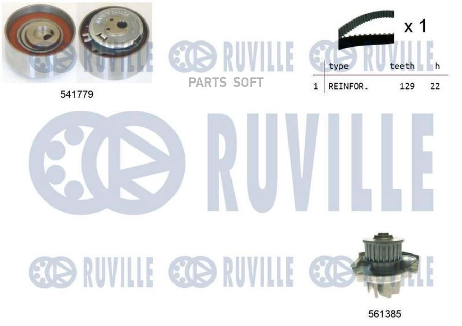 Комплект Грм С Помпой Fiat Doblo/Punto 1.2/1.4 2000=> ( Ролик+Ремень 129з.) Ruville арт. 5
Комплект Грм С Помпой Fiat Doblo/Punto 1.2/1.4 2000=> ( Ролик+Ремень 129з.) Ruville арт. 5