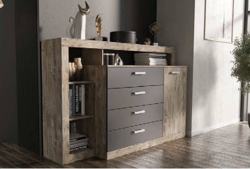 Комод "Ангара" графит софт/дуб юкон, Ангара бетон
Комод "Ангара" графит софт/дуб юкон, Ангара бетон