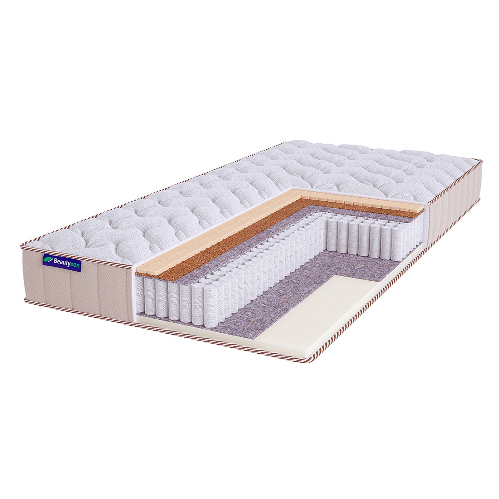 Матрас Beautyson Roll Spring Soft Mix S1200 Lux, 100х120, 20 см, пружинный, Roll Spring Soft Mix S1200 Lux
Матрас Beautyson Roll Spring Soft Mix S1200 Lux, 100х120, 20 см, пружинный, Roll Spring Soft Mix S1200 Lux