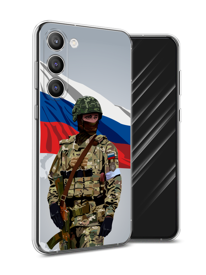 Чехол Awog на Samsung Galaxy S23 Plus 5G "Солдат с флагом", Белый;синий;красный;зеленый, 2107450-1
Чехол Awog на Samsung Galaxy S23 Plus 5G "Солдат с флагом", Белый;синий;красный;зеленый, 2107450-1