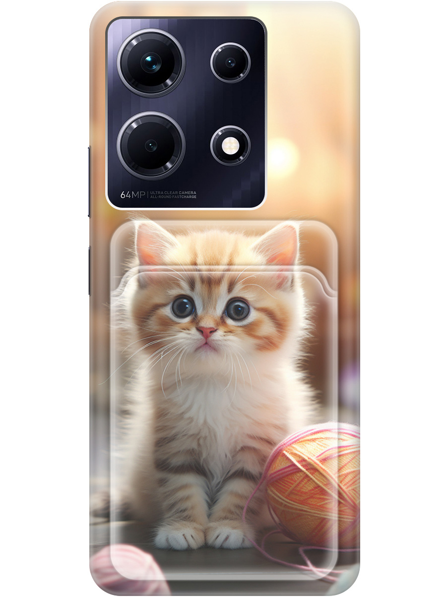 Силиконовый чехол на Infinix Note 30 с рисунком "Котик и нитки", Белый;желтый;розовый, 20011947
Силиконовый чехол на Infinix Note 30 с рисунком "Котик и нитки", Белый;желтый;розовый, 20011947