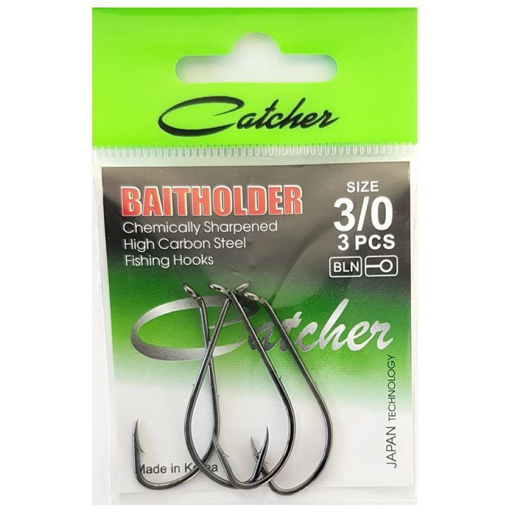 Одинарные крючки Catcher лимерик №3/0 BN, с колечком, загнутое острие, с бородкой, Черный, BAITHOLDER
Одинарные крючки Catcher лимерик №3/0 BN, с колечком, загнутое острие, с бородкой, Черный, BAITHOLDER