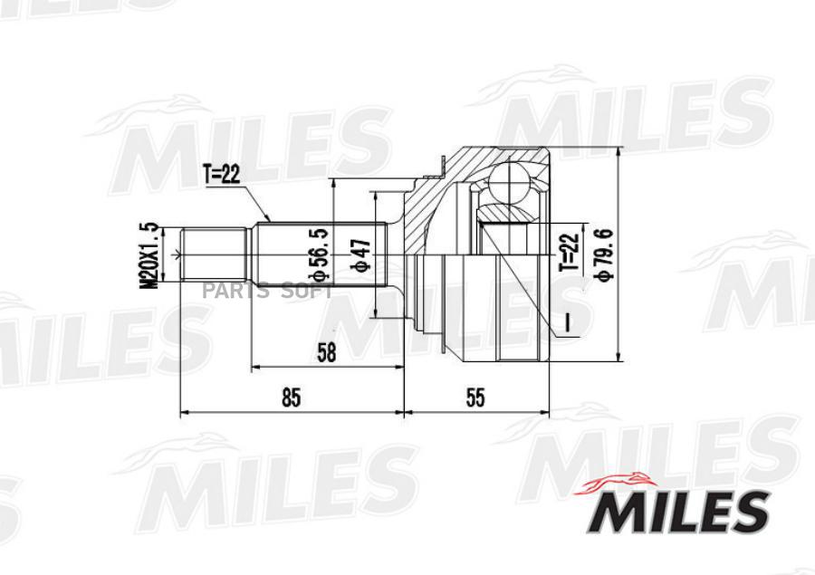 Шрус Наружный Skoda Felicia/Vw Caddy 1.3-1.9d 94-01 (Gkn 303001) Ga20414 Miles арт. GA2041
Шрус Наружный Skoda Felicia/Vw Caddy 1.3-1.9d 94-01 (Gkn 303001) Ga20414 Miles арт. GA2041