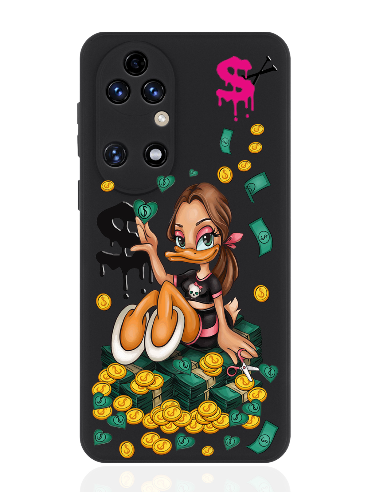 Чехол для смартфона Huawei P50 черный силиконовый Уточка Девочка, Черный;желтый;зеленый
Чехол для смартфона Huawei P50 черный силиконовый Уточка Девочка, Черный;желтый;зеленый