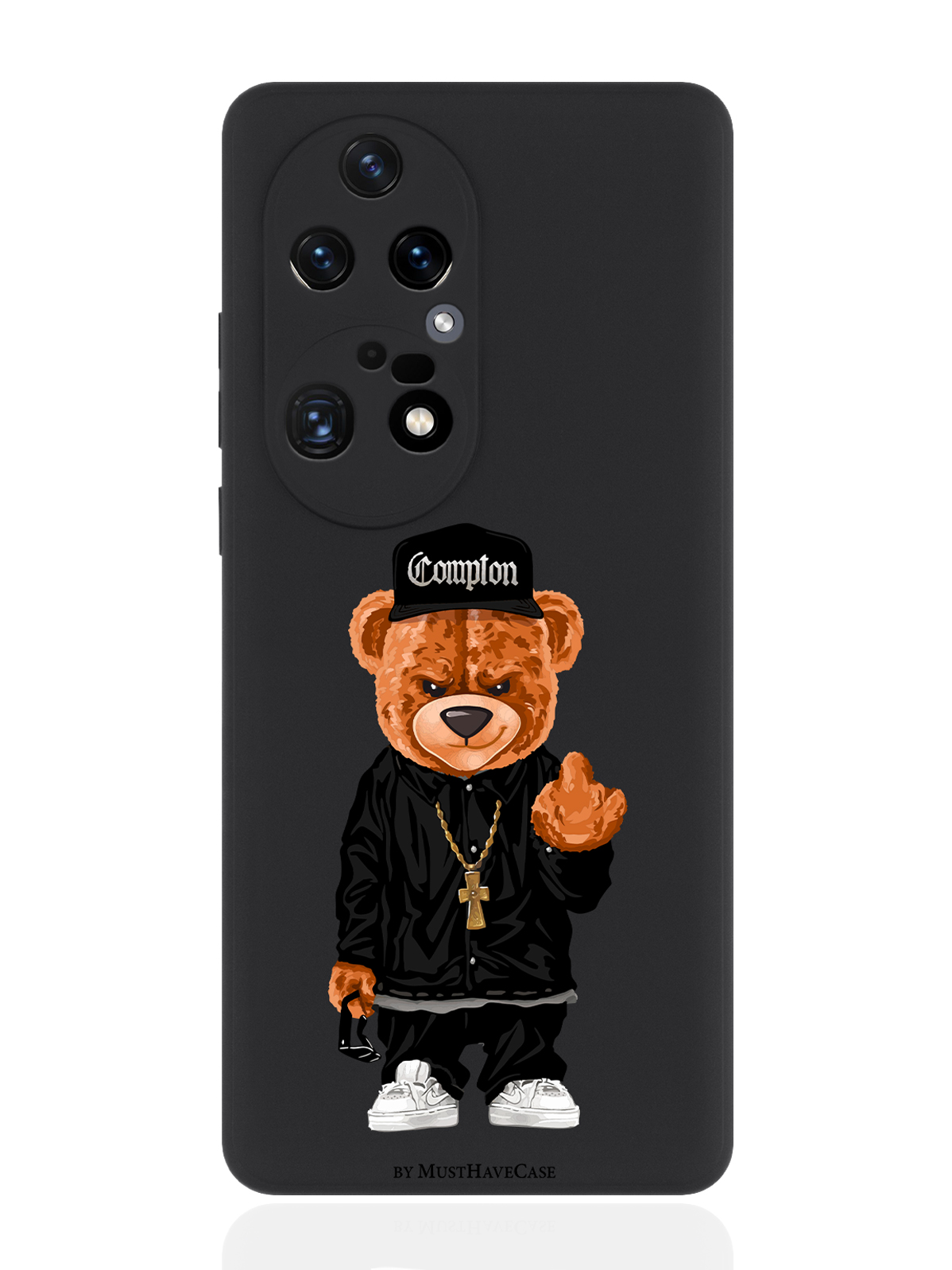 Чехол для смартфона Huawei P50 Pro черный силиконовый Мишка Compton, Коричневый;черный;белый
Чехол для смартфона Huawei P50 Pro черный силиконовый Мишка Compton, Коричневый;черный;белый