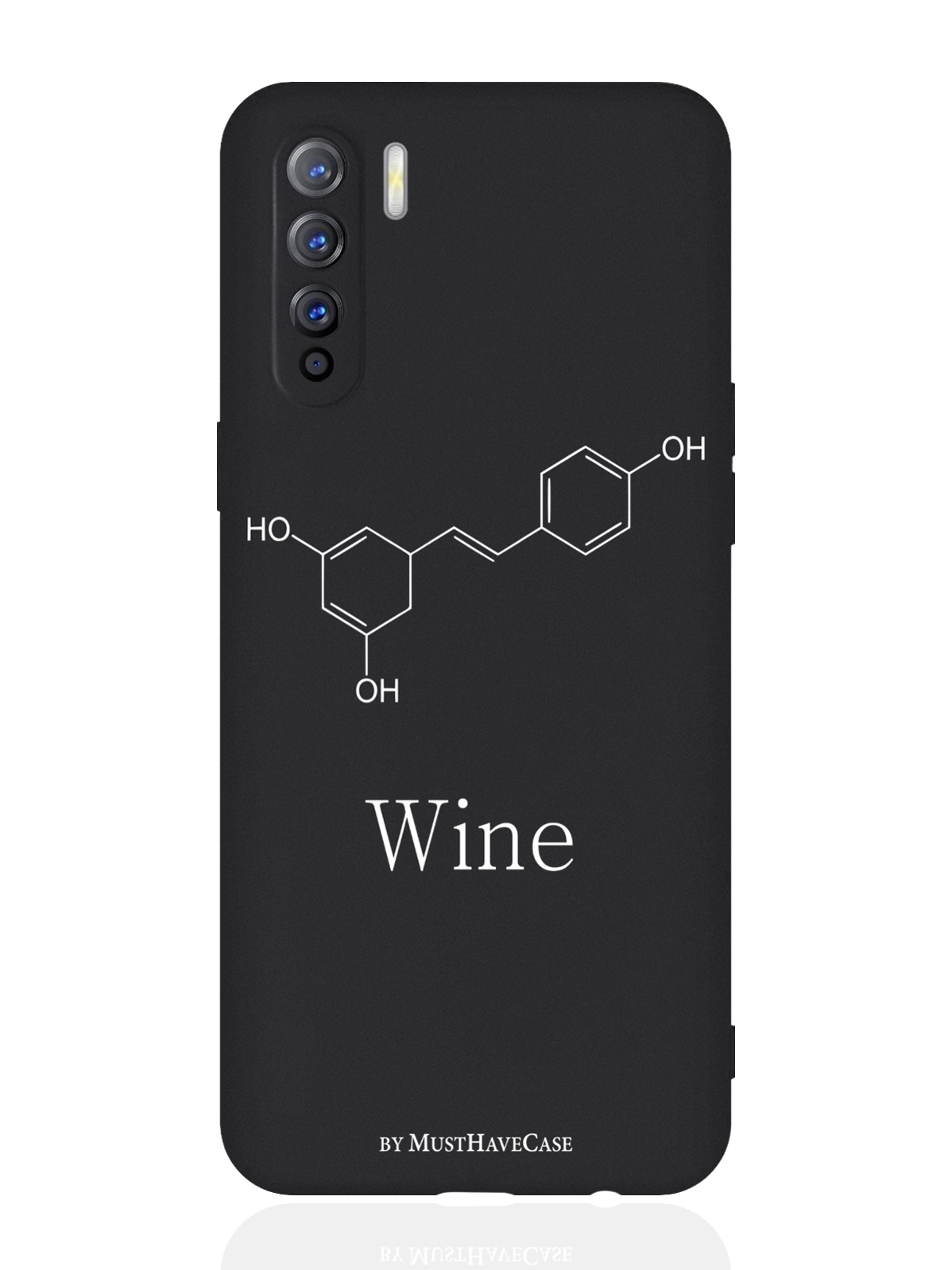 Чехол для смартфона Oppo A91/ Oppo Reno3 черный силиконовый Молекула вина, Черный;белый
Чехол для смартфона Oppo A91/ Oppo Reno3 черный силиконовый Молекула вина, Черный;белый
