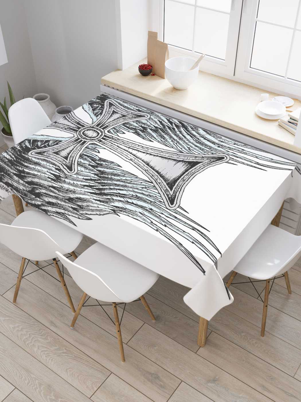 Скатерть прямоугольная JoyArty "Крест с крыльями" из сатена, 180x145 см, Крест с крыльями
Скатерть прямоугольная JoyArty "Крест с крыльями" из сатена, 180x145 см, Крест с крыльями