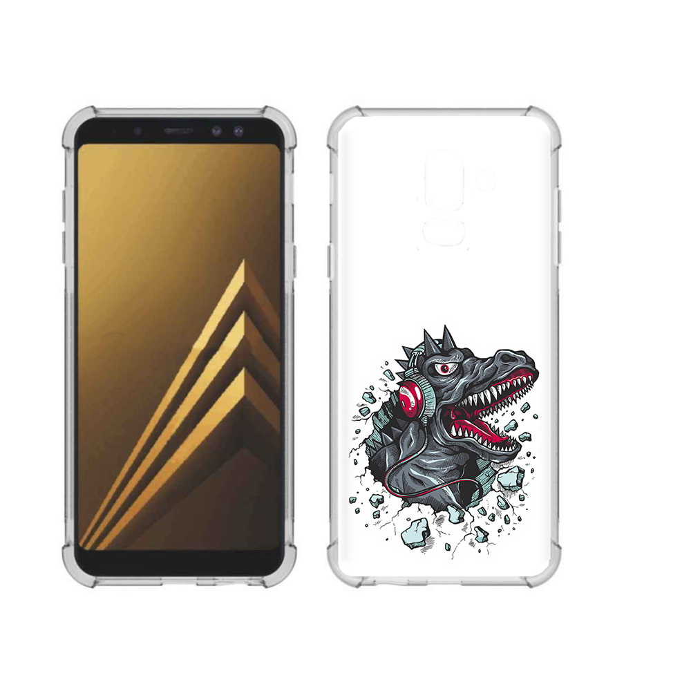 Чехол MyPads Tocco для Samsung Galaxy A6+ (2018) Нарисованный динозавр в наушниках, Прозрачный, Tocco
Чехол MyPads Tocco для Samsung Galaxy A6+ (2018) Нарисованный динозавр в наушниках, Прозрачный, Tocco