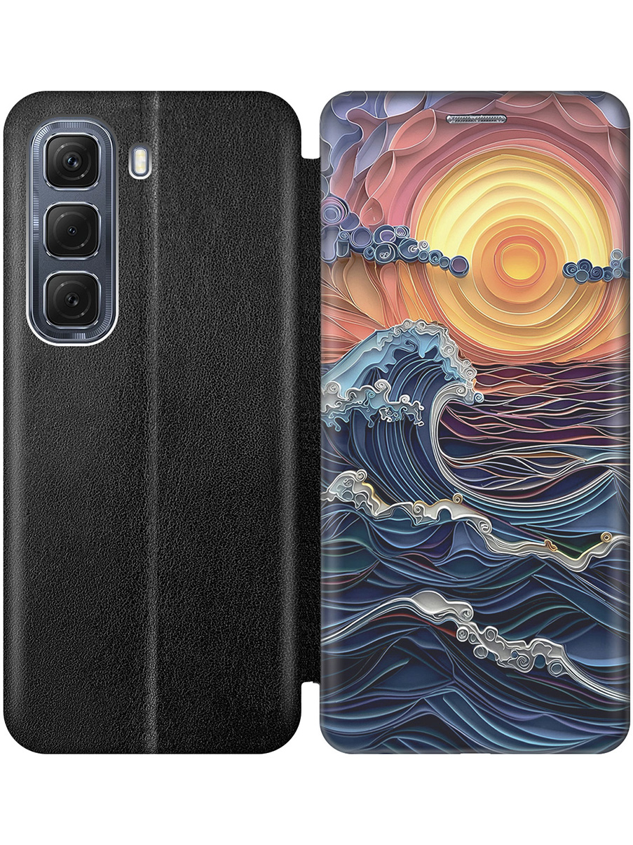 Чехол-книжка на Infinix Hot 50 4G с принтом "Волны на закате" черный, Черный;оранжевый;синий, 786718741
Чехол-книжка на Infinix Hot 50 4G с принтом "Волны на закате" черный, Черный;оранжевый;синий, 786718741