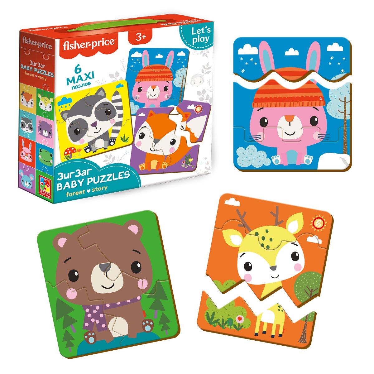 Пазлы зигзаг Vladi Toys Baby Puzzle Fisher-Price Лес 18 эл, VT1722-04, Fisher-Price Лес
Пазлы зигзаг Vladi Toys Baby Puzzle Fisher-Price Лес 18 эл, VT1722-04, Fisher-Price Лес