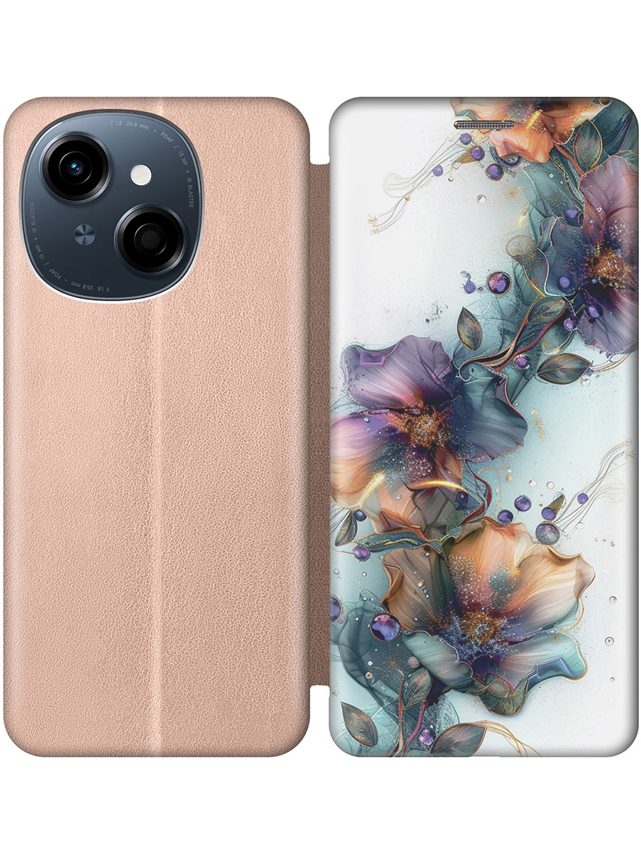 Чехол-книжка на Tecno Spark Go 1 / Pop 9 с принтом "Мистические цветы" золотой, Золотистый;белый;зеленый, 786716923
Чехол-книжка на Tecno Spark Go 1 / Pop 9 с принтом "Мистические цветы" золотой, Золотистый;белый;зеленый, 786716923