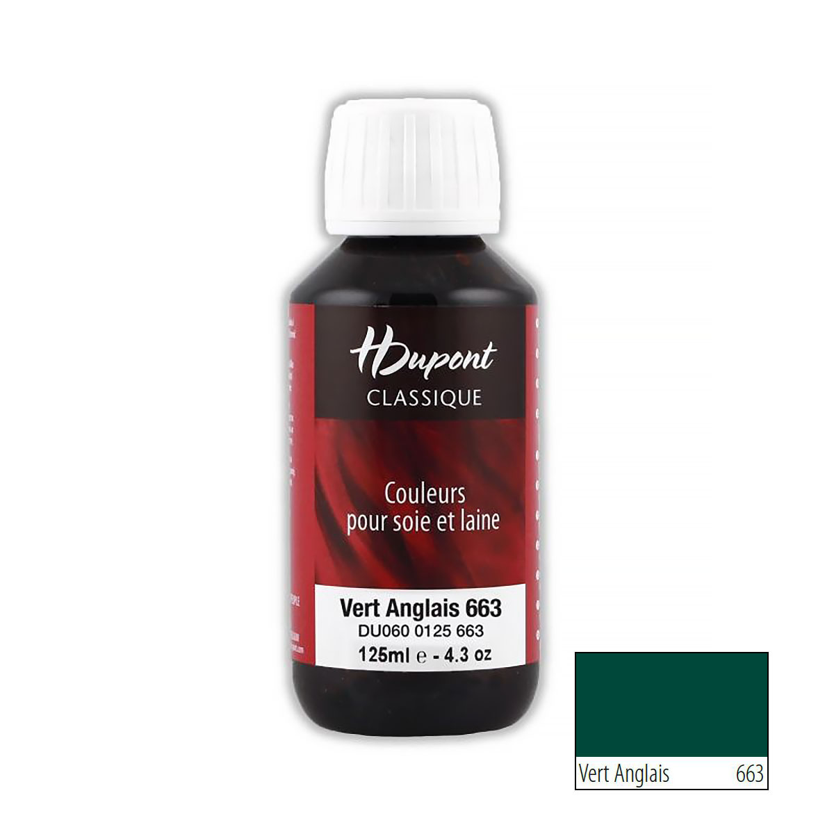 DU0600125 Краска для шелка Classiс, 125мл, H Dupont (663 английский зеленый), Разноцветный
DU0600125 Краска для шелка Classiс, 125мл, H Dupont (663 английский зеленый), Разноцветный
