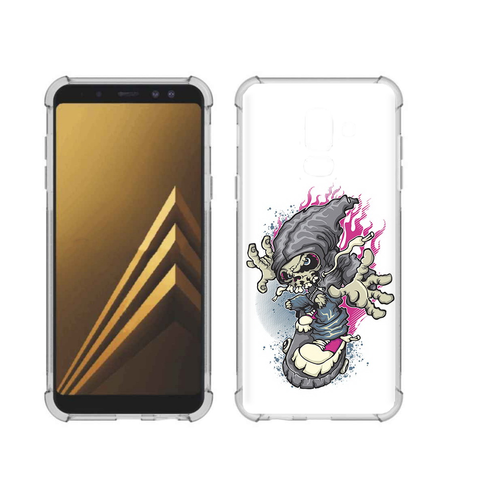 Чехол MyPads Tocco для Samsung Galaxy A6+ (2018) нарисованный скелет на скейт борде, Прозрачный, Tocco
Чехол MyPads Tocco для Samsung Galaxy A6+ (2018) нарисованный скелет на скейт борде, Прозрачный, Tocco