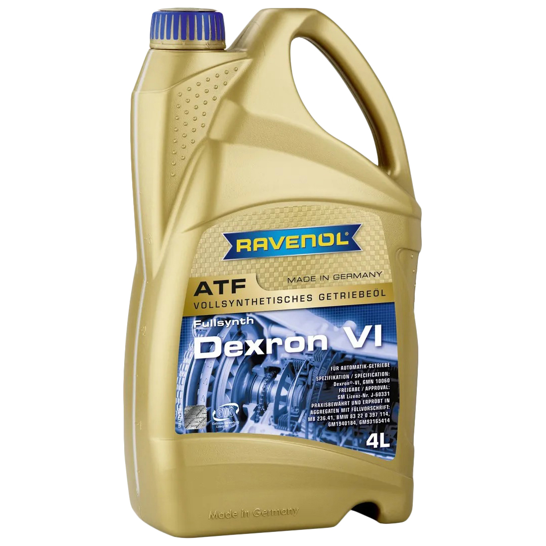 фото Трансмиссионное масло atf dexron vi 4л (синтетика+пао) (ravenol) ravenol 1211105004