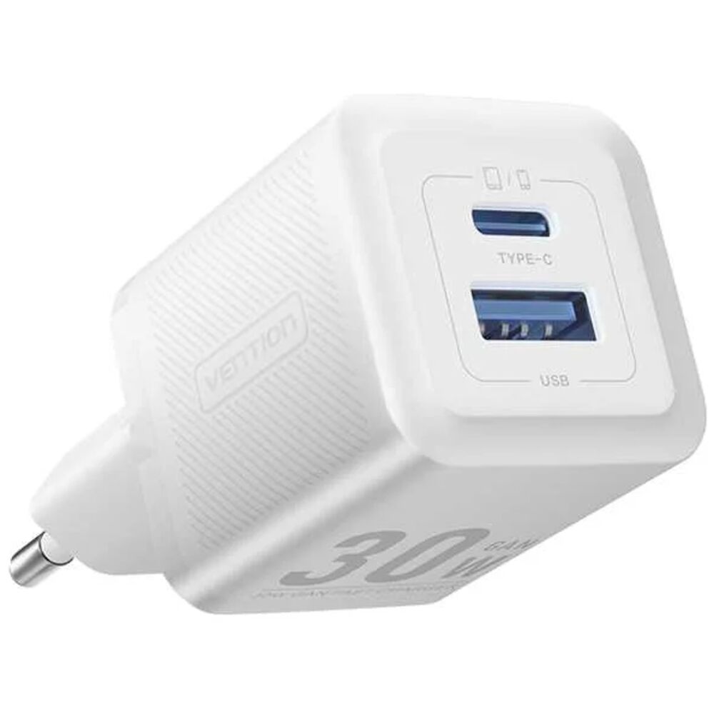 Сетевое зарядное устройство Vention FEQW0-EU 1xUSB Type-C, 1x USB Type A 3 А белый, FEQW0-EU
Сетевое зарядное устройство Vention FEQW0-EU 1xUSB Type-C, 1x USB Type A 3 А белый, FEQW0-EU