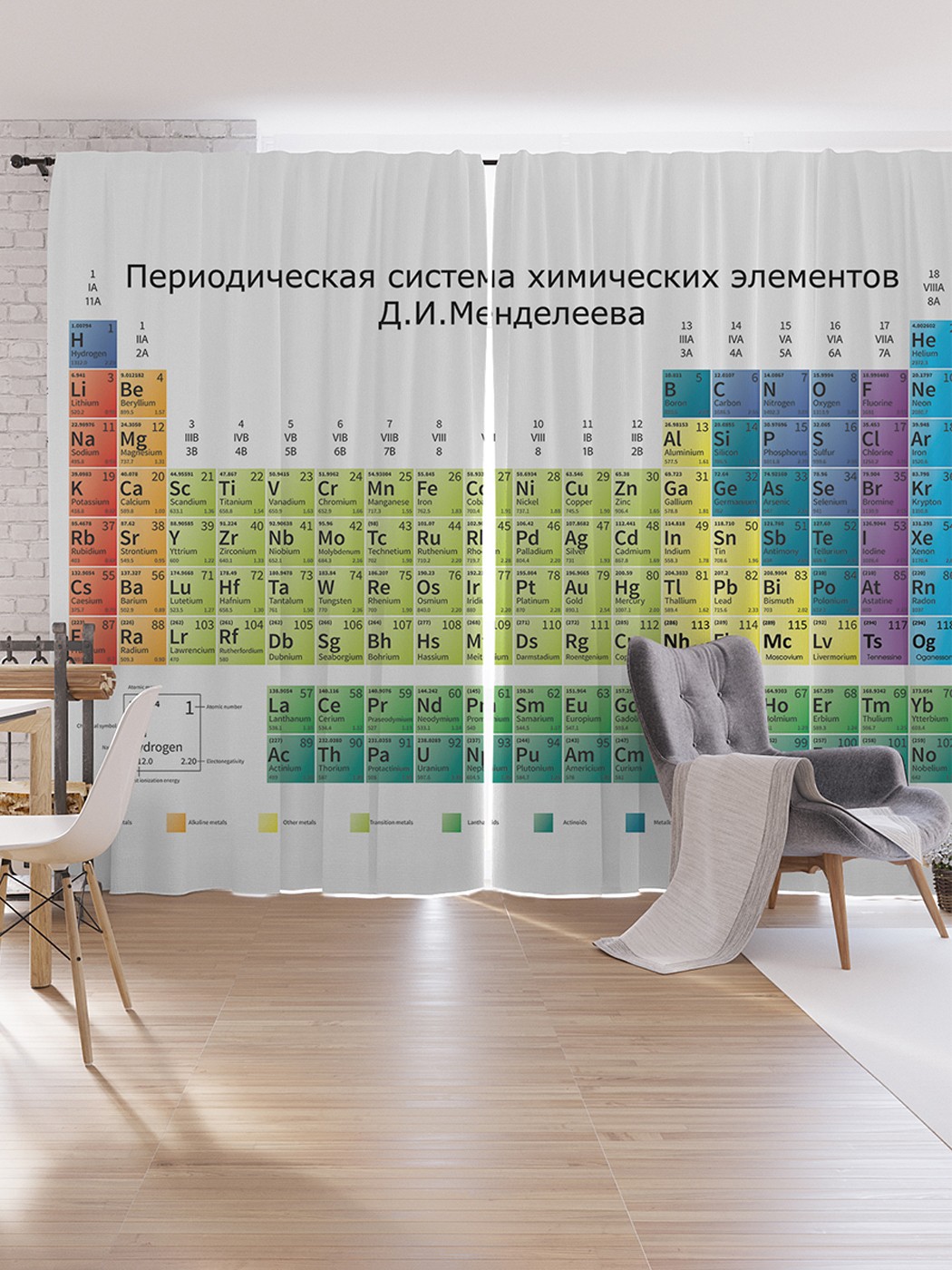 Шторы под лён JoyArty "Таблица Менделеева", серия Oxford DeLux, 340х265 см, Таблица Менделеева
Шторы под лён JoyArty "Таблица Менделеева", серия Oxford DeLux, 340х265 см, Таблица Менделеева