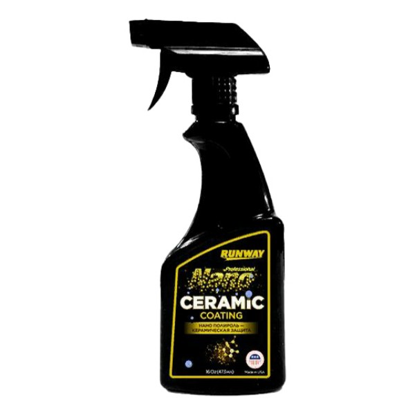 Полироль для кузова Runway Нано керамическая защита 473 мл 
Полироль для кузова Runway Нано керамическая защита 473 мл