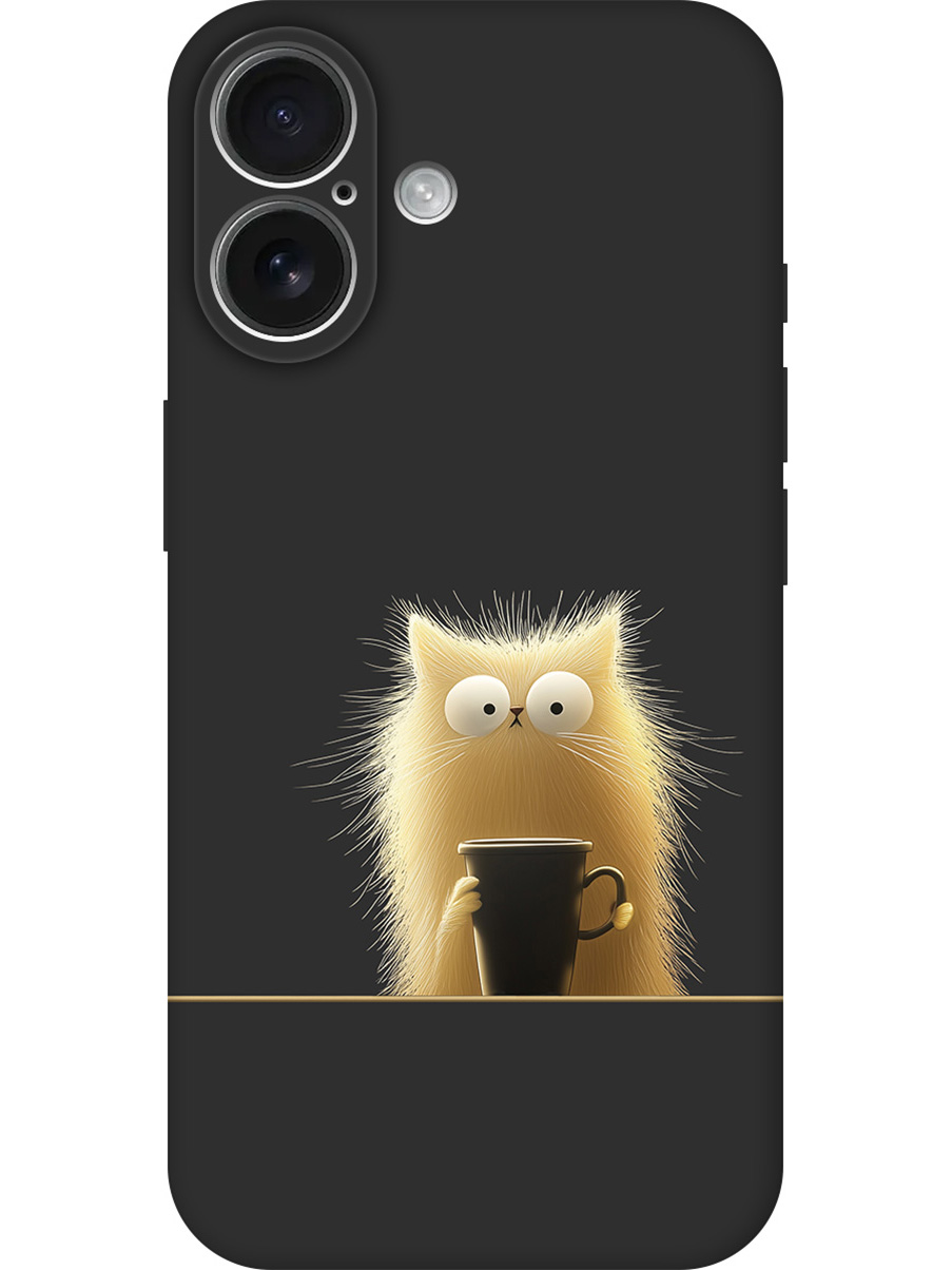 Силиконовый чехол на Apple iPhone 16 с принтом "Котик с кружкой" матовый черный, Черный;золотистый;белый, 785196512
Силиконовый чехол на Apple iPhone 16 с принтом "Котик с кружкой" матовый черный, Черный;золотистый;белый, 785196512