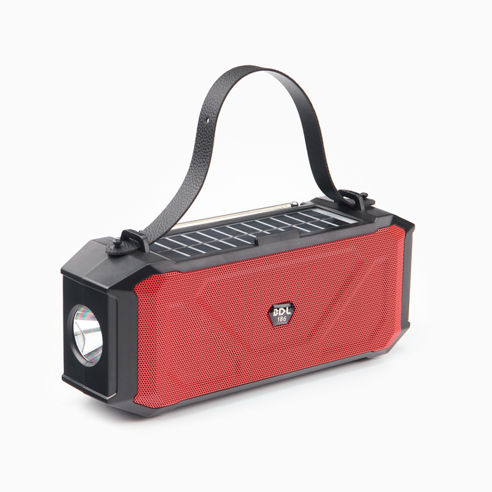 Фонарь аккумуляторный, 5Вт, 1200мАч, IPX5, Bluetooth, AUX, USB, радио, солнеч.бат, красный
Фонарь аккумуляторный, 5Вт, 1200мАч, IPX5, Bluetooth, AUX, USB, радио, солнеч.бат, красный