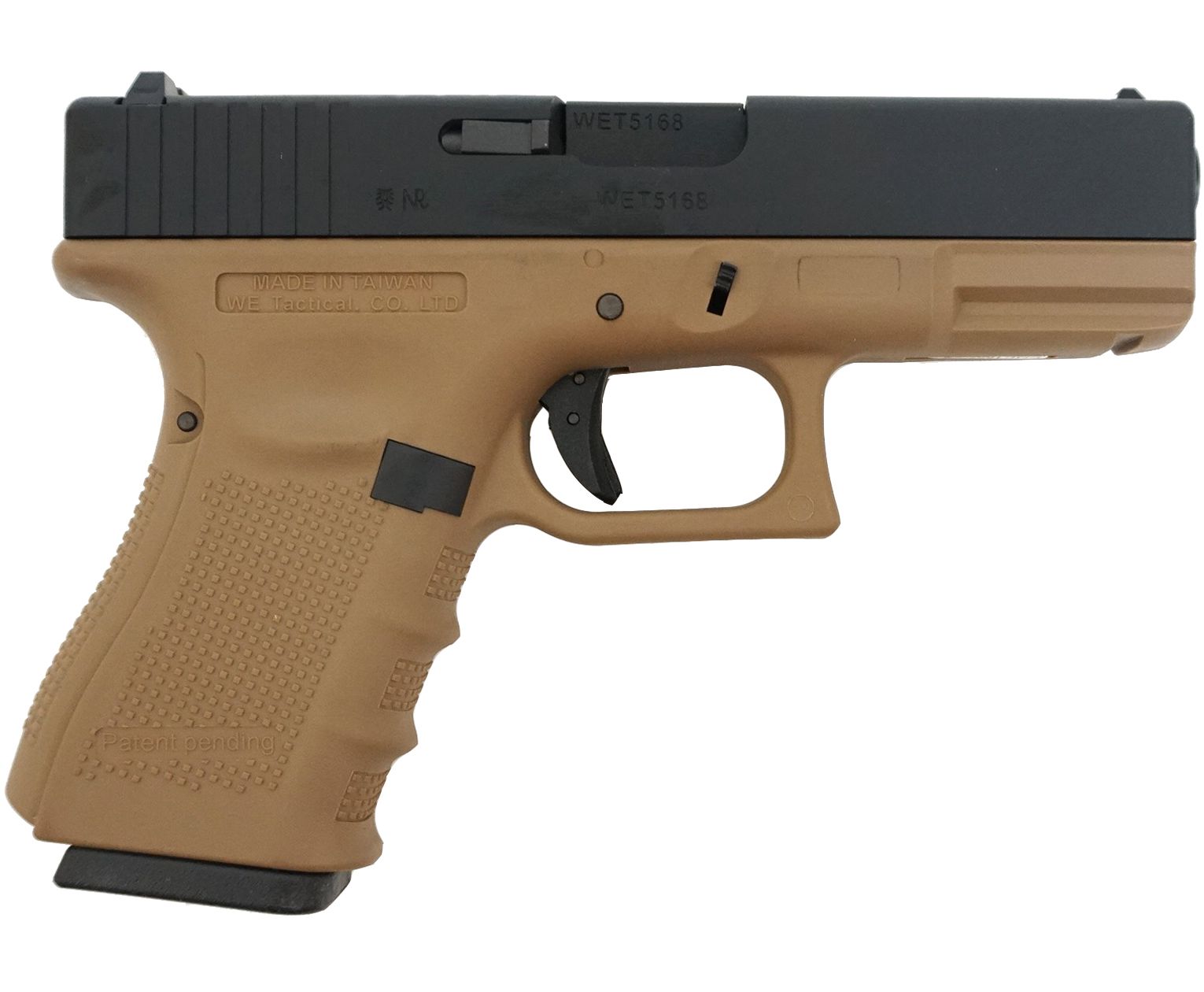 Страйкбольный пистолет WE WE-G003B-TAN Gen 4 6 мм, Glock 19, Коричневый;черный, WE-G003B-TAN Gen 4
Страйкбольный пистолет WE WE-G003B-TAN Gen 4 6 мм, Glock 19, Коричневый;черный, WE-G003B-TAN Gen 4