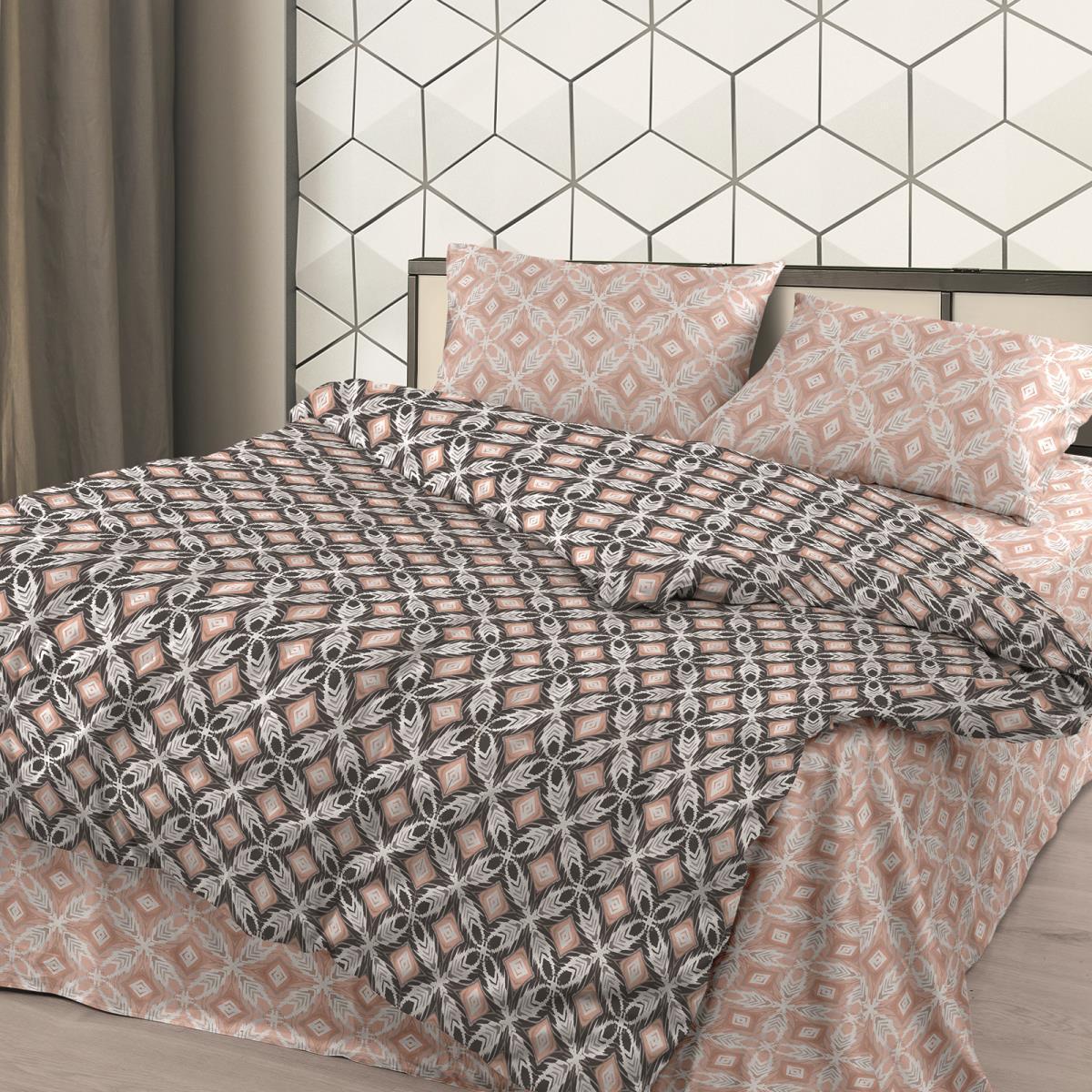 фото Постельное белье 2.0 бязь "wenge" (50х70) рис. 40205-1/40205-2 twinstore тейковский хбк
