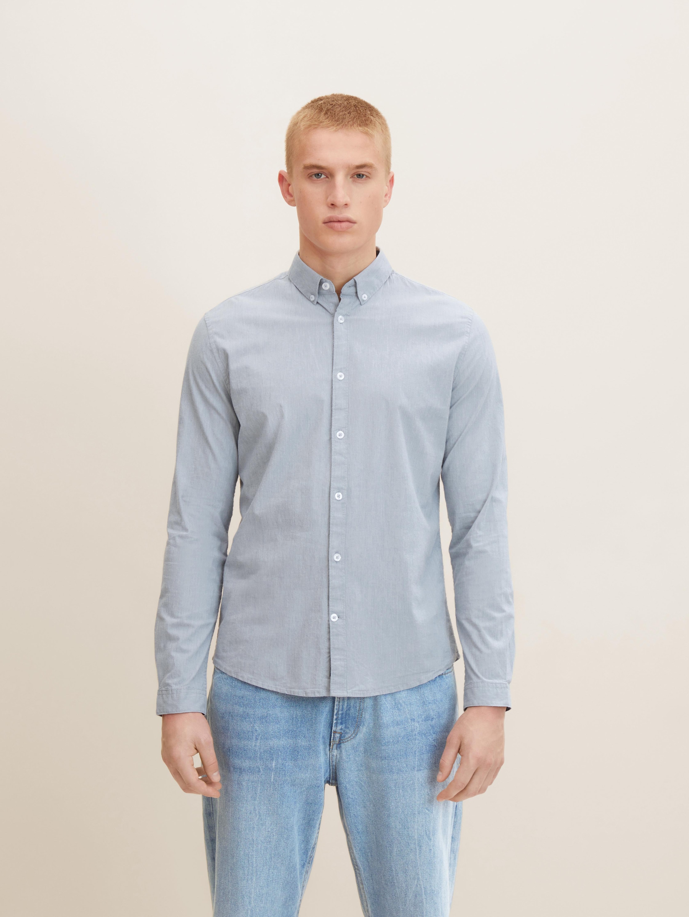 Рубашка мужская TOM TAILOR 1032343 серая 2XL, 1032343 
Рубашка мужская TOM TAILOR 1032343 серая 2XL, 1032343