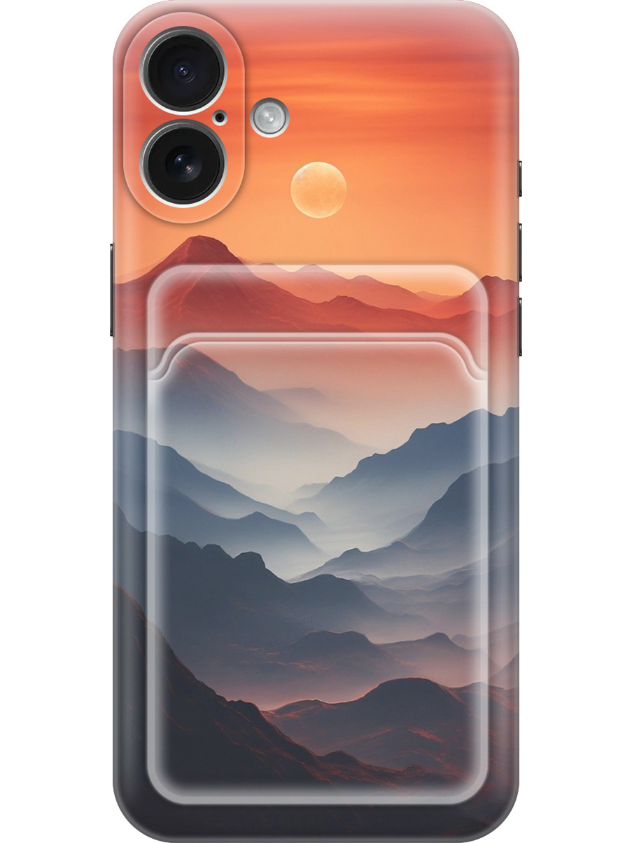 Силиконовый чехол на Apple iPhone 16 Plus с принтом "Луна над горами" с карманом для карты, Прозрачный;оранжевый;черный, 785197141
Силиконовый чехол на Apple iPhone 16 Plus с принтом "Луна над горами" с карманом для карты, Прозрачный;оранжевый;черный, 785197141