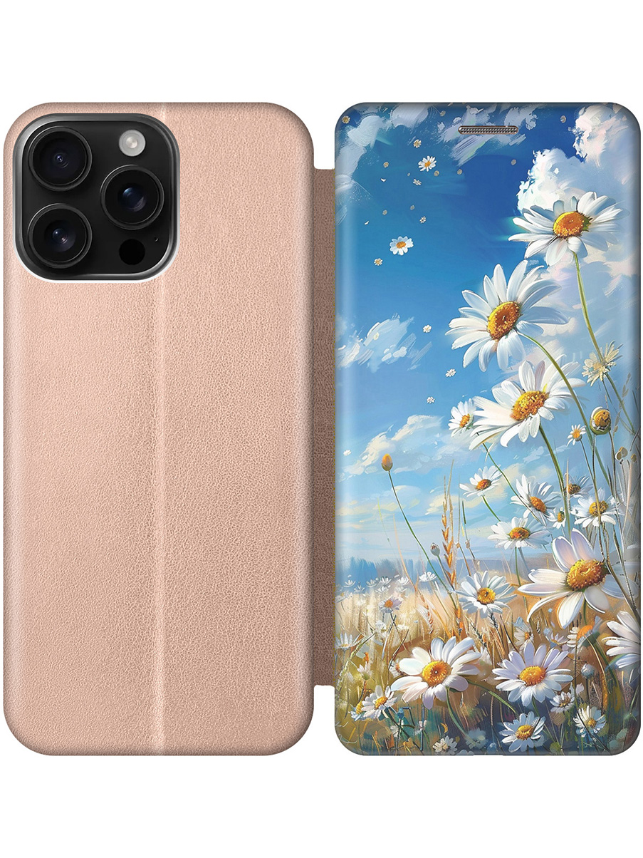 Чехол-книжка на Apple iPhone 16 Pro Max с принтом "Ромашки на поле" золотой, Золотистый;белый;синий, 785198322
Чехол-книжка на Apple iPhone 16 Pro Max с принтом "Ромашки на поле" золотой, Золотистый;белый;синий, 785198322