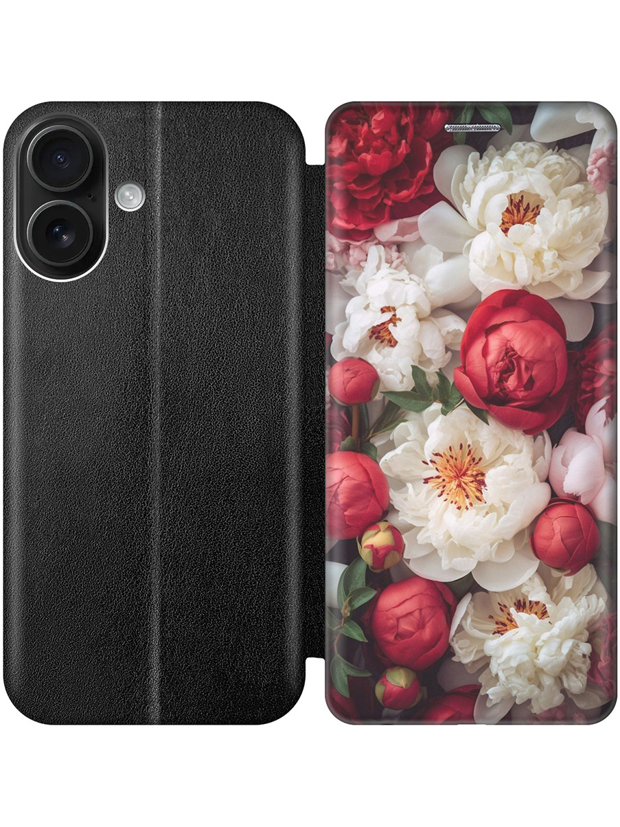 Чехол-книжка на Apple iPhone 16 с принтом "Красно-белые пионы" черный, 785196521
Чехол-книжка на Apple iPhone 16 с принтом "Красно-белые пионы" черный, 785196521