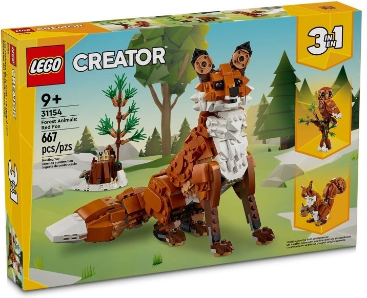 Конструктор Lego 31154 Creator Лесные животные Рыжая лисица 667 деталей, Лесные животные: Рыжая лисица
Конструктор Lego 31154 Creator Лесные животные Рыжая лисица 667 деталей, Лесные животные: Рыжая лисица